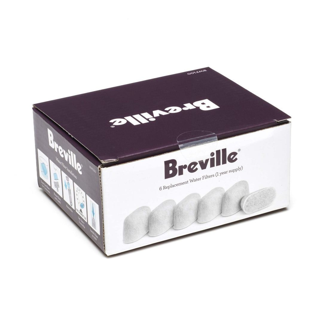 Breville Charcoal & Resin Water Filters — 6 Count
